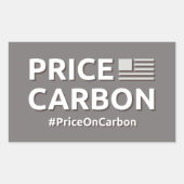 Preis für Kohlenstoff-Sticker Rechteckiger Aufkleber (Vorderseite)