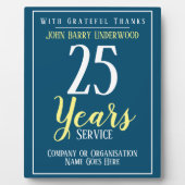 Preis für Long Service Fotoplatte (Vorderseite)