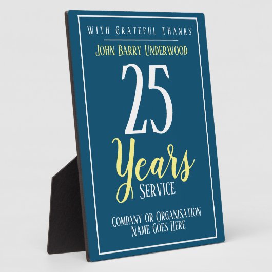 Preis für Long Service Fotoplatte (Seite)