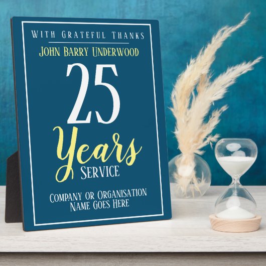 Preis für Long Service Fotoplatte (Seite)