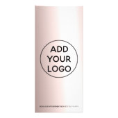 Preis für metallische Rose mit Goldkalligraphie Werbekarte (Hinten)