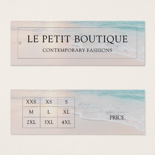 Preis für moderne Bekleidungsgröße (Vorne & Hinten)