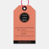 Preis für moderne Kleidung für kleine Unternehmen Geschenkanhänger (Rückseite)