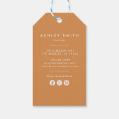 Preis für rustikale Wildblume Geschenkanhänger (Rückseite)