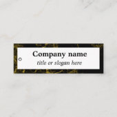 Preis für Schwarz-Gold-Marmor Mini Visitenkarte (Vorderseite)