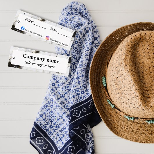 Preis für Schwarz-Weiß-Marmor Mini Visitenkarte