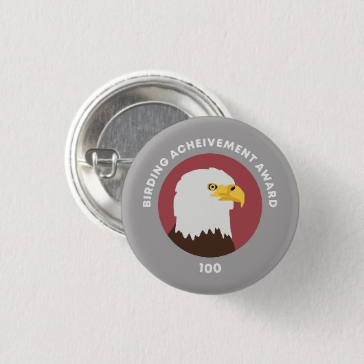 Preis für Vogelbeobachtung 100 Button (Vorne & Hinten)