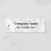 Preis für weißes Marmor Mini Visitenkarte (Vorderseite)