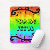 Preis Jesus Regenbogen-Mauspad Mousepad (Mit Mouse)
