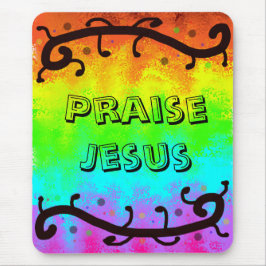 Preis Jesus Regenbogen-Mauspad Mousepad