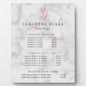 Preis/Leistungsanzeige für Marmor und Rose Gold Sa Fotoplatte (Vorderseite)