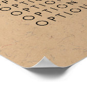 Preis-Menü von Kraft-Kamera-Fotografen Print Poste Poster (Ecke)