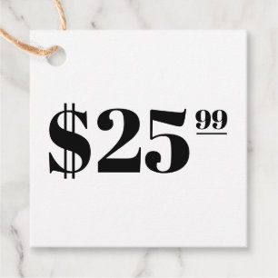 Preis nur White Hang Tag Kleidung Geschenkanhänger