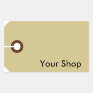 Preis Rechteckiger Aufkleber