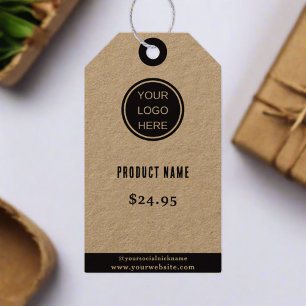 Preis-Tag-Logo für kleine Unternehmen Boutique Cle Geschenkanhänger