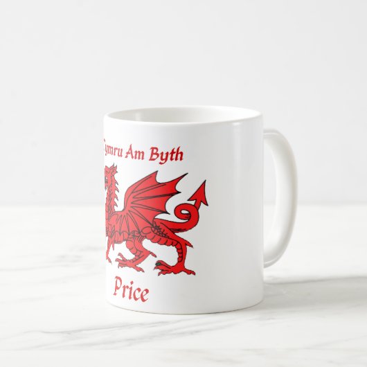 Preis-Waliser-Drache Kaffeetasse (VorderseiteRechts)