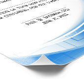 Preis zum 10-jährigen Jubiläum der Blue Welle Fotodruck (Ecke)