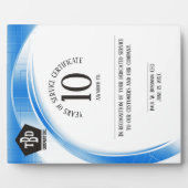 Preis zum 10-jährigen Jubiläum der Blue Welle Fotoplatte (Vorderseite)