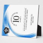 Preis zum 10-jährigen Jubiläum der Blue Welle Fotoplatte (Seite)