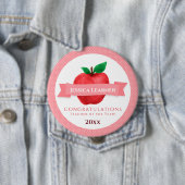 Preis zum Thema "Lehrer des Jahres" Button (Beispiel)