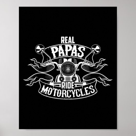 Preisangebot für echte Papas-Motorräder Poster (Vorne)