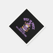 Preisanstieg, das ist mein Halloween-Kostüm! Serviette (Ecke)