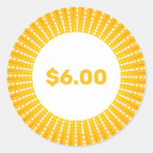 Preisaufkleber (Vorderseite)