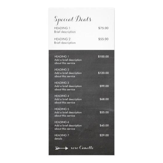 PREISDIENSTE LIST Modernes, schmales Logo rustikal Werbekarte (Hinten)