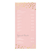 PREISDIENSTLEISTUNGEN LIST goldfarbenes Konfetti-M Werbekarte (Hinten)