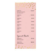 PREISDIENSTLEISTUNGEN LIST goldfarbenes Konfetti-M Werbekarte (Hinten)