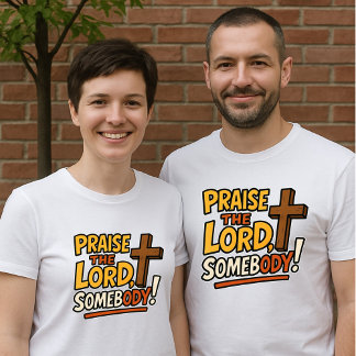 Preise den Herrn, jemand! - Kreuz Unisex T-Shirt