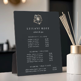 Preise/Dienstleistungen für elegante Gold Hibiskus Fotoplatte