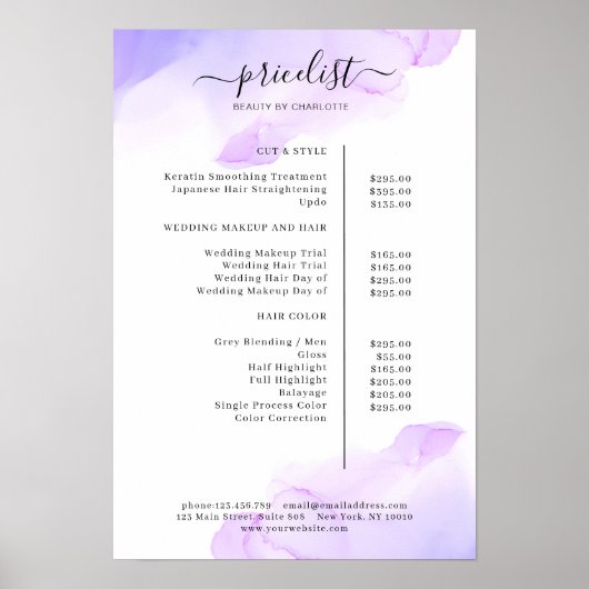 Preise für Aquarellfarben Salon Poster (Vorne)