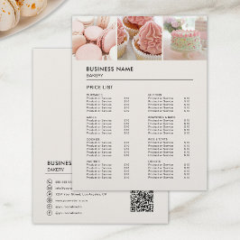 Preise für Backwaren Cupcake Cake Shop Flyer