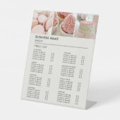 Preise für Backwaren Cupcake Cake Shop Sockelschild (Vorderseite)