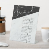 Preise für den Salon aus schwarzem und weißem Marm Sockelschild (In SItu)