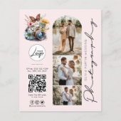 Preise für moderne Blush-Hochzeitfotografie Flyer (Vorne)