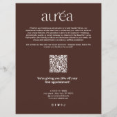 Preise für Salon Makeup-Werbeaktionen Flyer (Hinten)