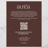 Preise für Salon Makeup-Werbeaktionen Flyer (Hinten)