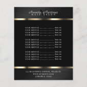 Preise für Schwarz-Metall-Imitat Flyer (Hinten)