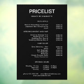 Preise & Öffnungszeiten Fensteraufkleber (Blatt 3)