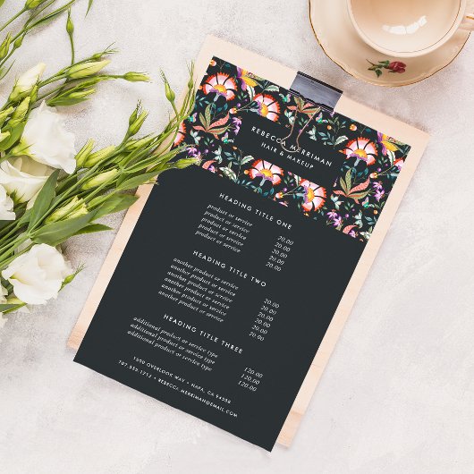 Preise und Dienstleistungen für Nachtlager Flyer