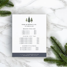 Preise und Dienstleistungen für Pinien Flyer