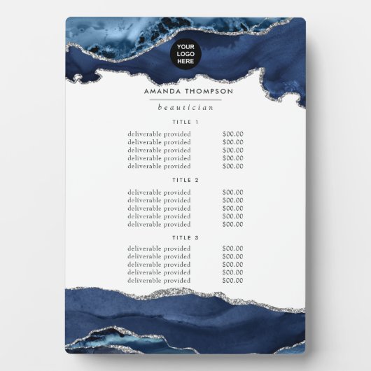 Preise und Dienstleistungen für Schiffe und Silver Fotoplatte (Vorderseite)