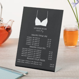 Preise und Services für die Boutique von Fingerabd Sockelschild