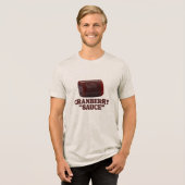 Preiselbeer-"Soße" Tri-Blend Shirt (Vorderseite voll)