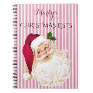 Preiselbeer-Weihnachtsmann-To-Do-Geschenkbuch Notizblock