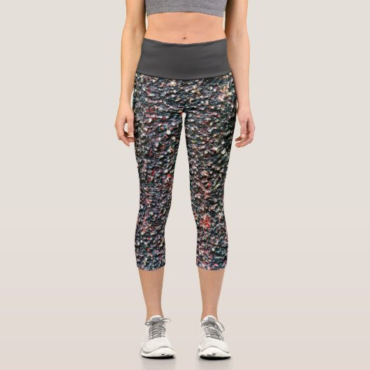 Preiselbeere Capri Leggings (Vorderseite)