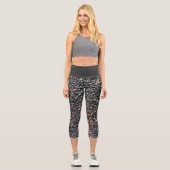 Preiselbeere Capri Leggings (Vorderseite)
