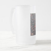 Preiselbeere Mattglas Bierglas (Vorderseite Links)